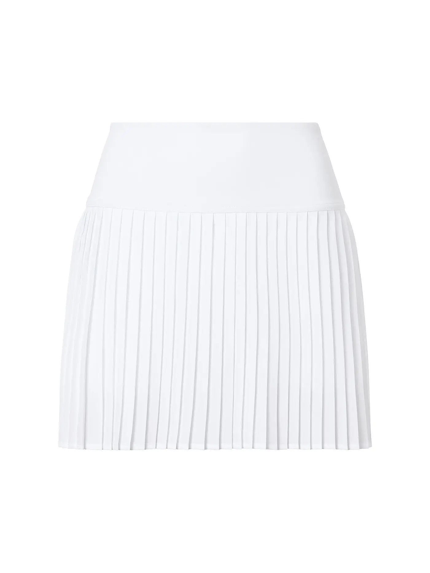 FABLETICS | Damen Fitnessskirt Faltenrock Hot Spot Pleated | weiss